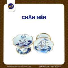 Bộ đồ thờ Bạch Ngọc Liên Hoa Vàng Kim