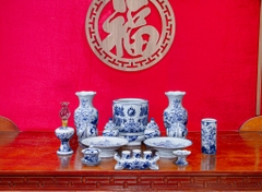 Bộ đồ thờ Vân Hoá Men Rong