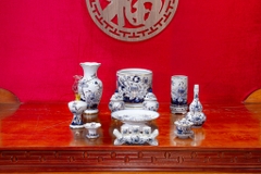 Bộ đồ thờ Bạch Ngọc Vàng Kim