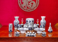 Bộ đồ thờ Vân Hoá Vàng Kim