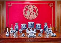 Bộ đồ thờ Gấm Long Vân