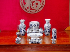 Bộ đồ thờ Vân Hoá Vàng Kim