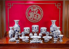 Bộ đồ thờ Vân Hoá Vàng Kim