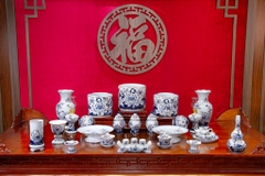 Bộ đồ thờ Bạch Ngọc Vàng Kim