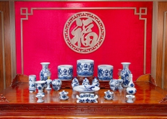 Bộ đồ thờ Gấm Long Vân