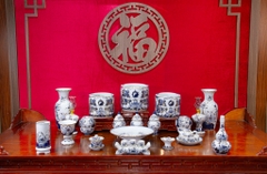 Bộ đồ thờ Bạch Ngọc Vàng Kim