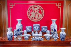 Bộ đồ thờ Vân Hoá Men Rong