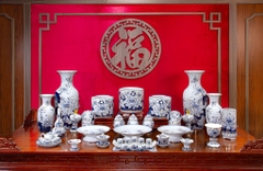 Bộ đồ thờ Bạch Ngọc Vàng Kim