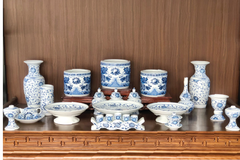Bộ đồ thờ Phúc Lộc Hoàng Hoa Cổ
