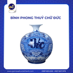 BÌNH PHONG THUỶ CHỮ ĐỨC