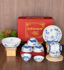 Bộ Đồ Ăn Quà Tặng Gia Đình Sứ Bát Tràng