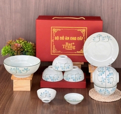 Bộ Đồ Ăn Quà Tặng Gia Đình Sứ Bát Tràng