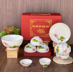 Bộ Đồ Ăn Quà Tặng Gia Đình Sứ Bát Tràng