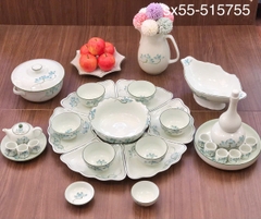 BỘ HOA MẶT TRỜI SẮC SEN XANH NGỌC SIZE 55