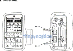 Màn hình máy xúc Komatsu PC-6