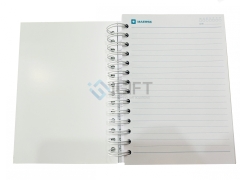 Sổ tay lò xo in ấn bìa và ruột sổ Maersk theo yêu cầu