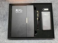 Combo sổ bút pin và usb in logo RPG