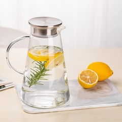 Bộ Bình Nước Thuỷ Tinh Chịu Nhiệt 1.8 Lít - In logo SUNWOO