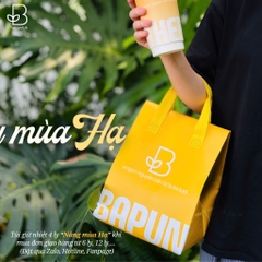 Túi giữ nhiệt trà sữa - In logo THE BAPUN