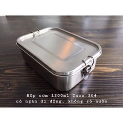 Hộp Cơm 2 Tầng Chất Liệu Inox 304 1200ml