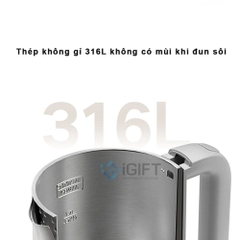 Ấm, bình đun nước siêu tốc 1.7L Xiaomi Mijia S1 MJDSH07YM - In logo theo yêu cầu