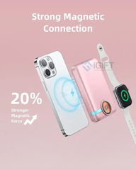 Sạc dự phòng Innostyle Magsafe 10.000mAh có sạc không dây - In logo theo yêu cầu