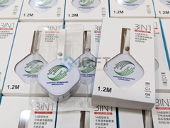 Cáp rút 3 in 1 in logo Logistic