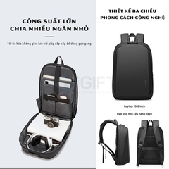 Balo chống trộm cao cấp in logo theo yêu cầu -BL04