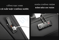 Balo chống trộm cao cấp in logo theo yêu cầu -BL04