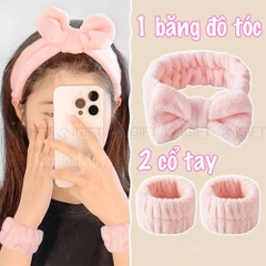 Băng Đô Đeo Cổ Tay Rửa Mặt Đa Năng - In/thêu logo hãng mỹ phẩm