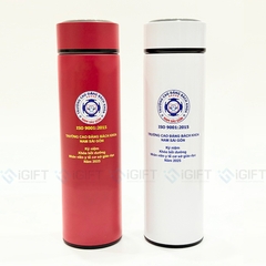 Ly Giữ Nhiệt 500ml - In Logo Trường Cao Đẳng Bách Khoa Nam Sài Gòn