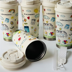 Ly Giữ Nhiệt 500ml - In Ấn Logo BlackMore x Liên Phong