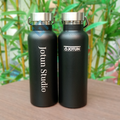 Bình giữ nhiệt quai inox in khắc logo theo yêu cầu