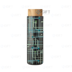 Bình giữ nhiệt Lock&Lock Flat nắp nhựa kiểu gỗ LHC4227 400ml - In Logo Theo Yêu Cầu