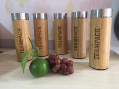 Bình giữ nhiệt bằng tre bamboo cup - khắc logo quà tặng