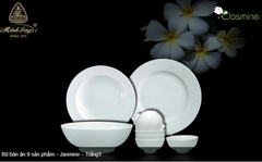 Bộ bàn ăn gốm sứ Minh Long Daisy 9 món - in logo