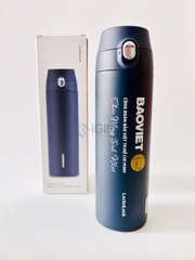 Bình Giữ Nhiệt LocknLock Feather Light One - Touch Tumbler LHC3257  - In Logo Công Đoàn Bảo Việt 