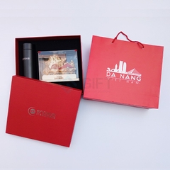 Set quà tặng bình giữ nhiệt - In logo Enouvo