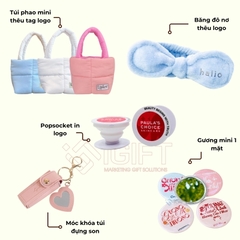 Bộ quà tặng kèm cho ngành mỹ phẩm - In logo theo yêu cầu