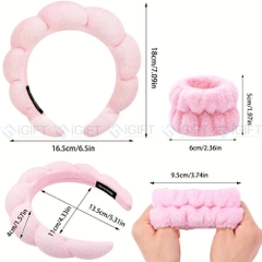 Bộ băng đô thêu logo - Quà tặng khuyến mãi ngành mỹ phẩm