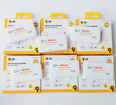 Sạc 9FIT Slim PD 65W 2C GaN - in theo yêu cầu