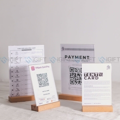 Menu gỗ để bàn - In ấn theo yêu cầu