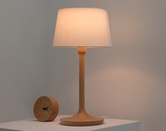 Đèn bàn chữ I bằng gỗ khắc logo theo yêu cầu – Wood Lamp