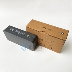 Đồng hồ gỗ LED để bàn in khắc logo theo yêu cầu