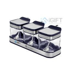 Bộ 3 lọ đựng gia vị Elmich EL1280 - In logo theo yêu cầu