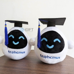 Gấu bông in logo Trường ĐH Khoa học Tự nhiên HCMUS 