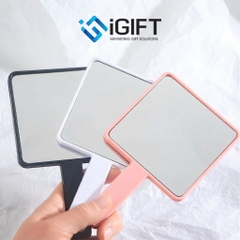 GƯƠNG CẦM TAY HÌNH VUÔNG - IN LOGO HOẠ TIẾT THEO YÊU CẦU