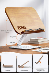 Giá đỡ tre cho laptop thân thiện môi trường in khắc theo yêu cầu