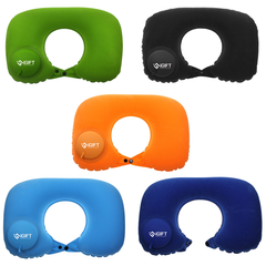 Gối cổ chữ U bơm hơi -  In logo doanh nghiệp theo yêu cầu