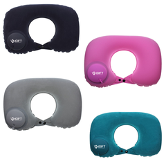 Gối cổ chữ U bơm hơi -  In logo doanh nghiệp theo yêu cầu